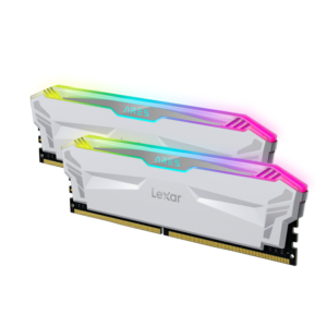 16GB (2x8GB) Lexar Ares DDR4 4000 With heatsink and RGB lighting – White